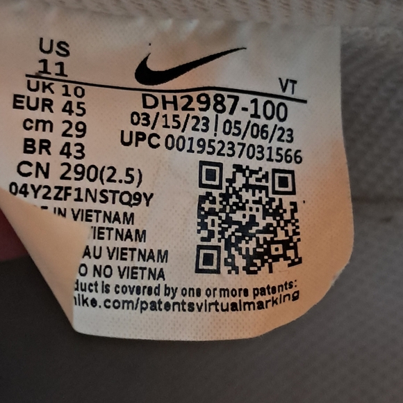 Nike Court Vision Low White Sneakers - Picture 5 of 5